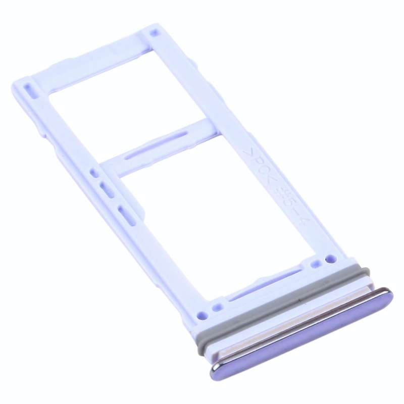 For Samsung Galaxy A72 SM-A725 SIM Card Tray + SIM Card Tray / Micro SD Card Tray (Purple)