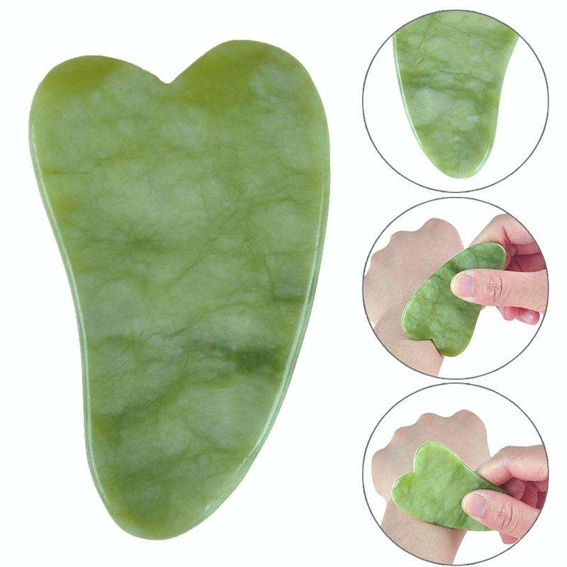 7PCS/Set Facial Tendon Stick Facial Scraping Board Meridian Acupuncture Pen, Shape: Green