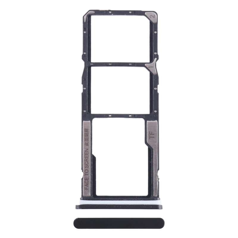 For Xiaomi Redmi A2+ SIM Card Tray + SIM Card Tray + Micro SD Card Tray (Black)