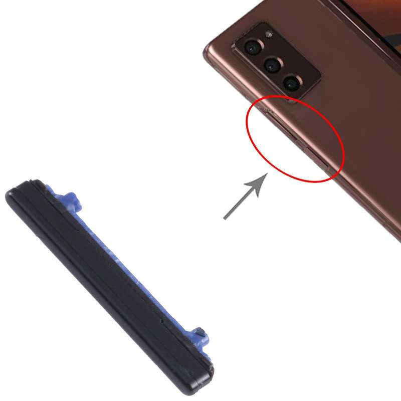 For Samsung Galaxy Z Fold2 5G SM-F916B 10pcs Power Button + Volume Control Button(Black)