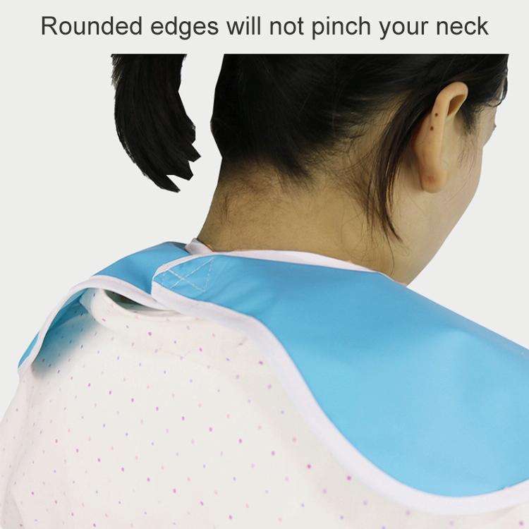 Adult Eat Meal Waterproof Bib, Size:50x80cm(Single Layer Sky Blue)