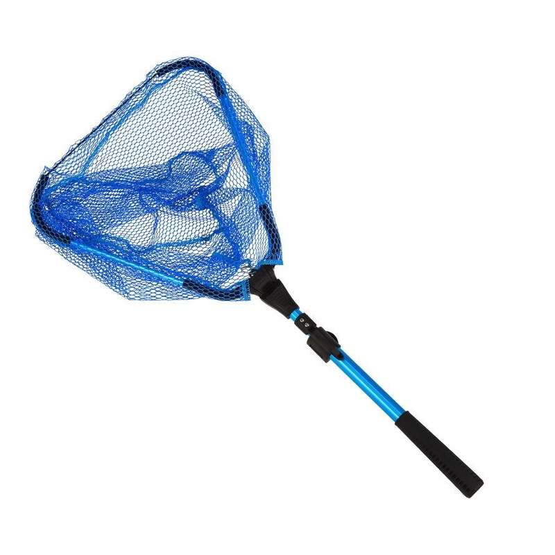 LEO 28109 Triangle 2 Section Extended Aluminum Alloy Fish Net(Blue)