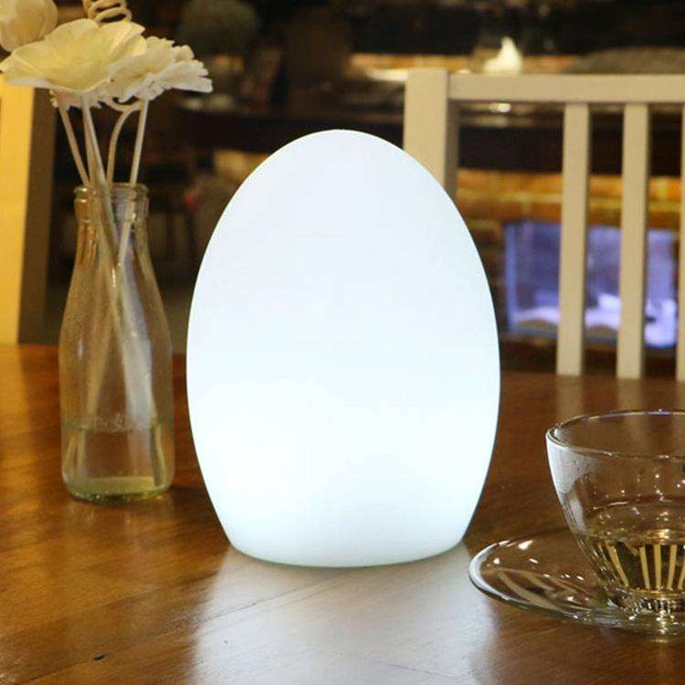 LED Outdoor Bar Table Lamp KTV Remote Control Colorful Charging Creative Decorative Egg-shaped Ta...