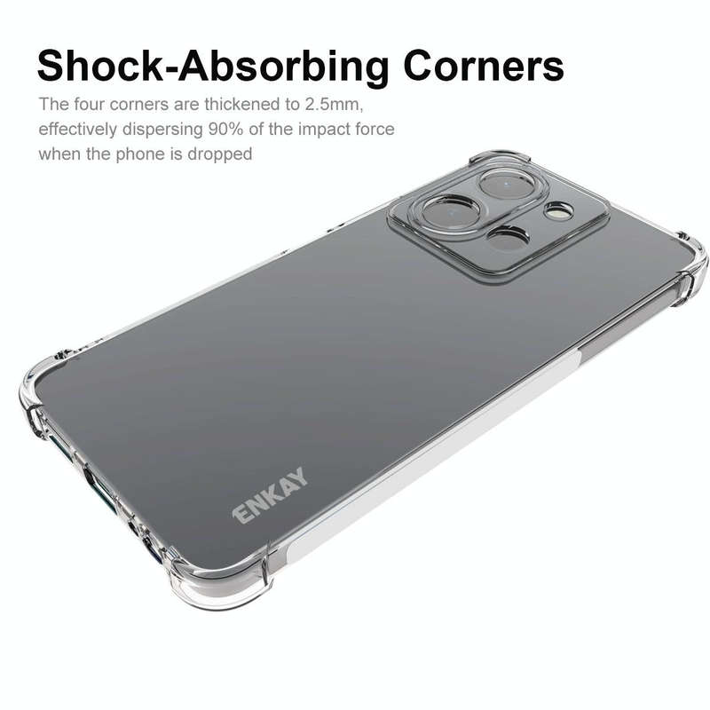For vivo Y36 4G EU Version ENKAY Transparent TPU Shockproof Anti-slip Phone Case