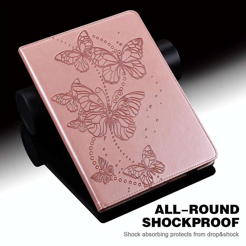 For Samsung Galaxy Tab S6 Lite P610/P615 Embossed Butterfly Pattern Horizontal Flip Leather Table...