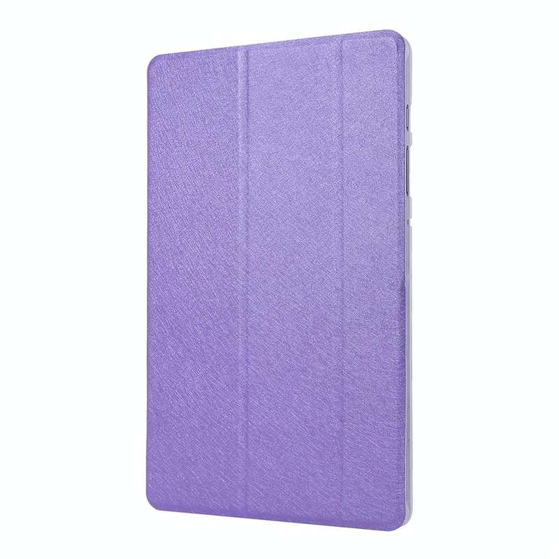 For Samsung Galaxy Tab S8 / Galaxy Tab S7 / T870 Silk Texture Three-fold Horizontal Flip Leather ...