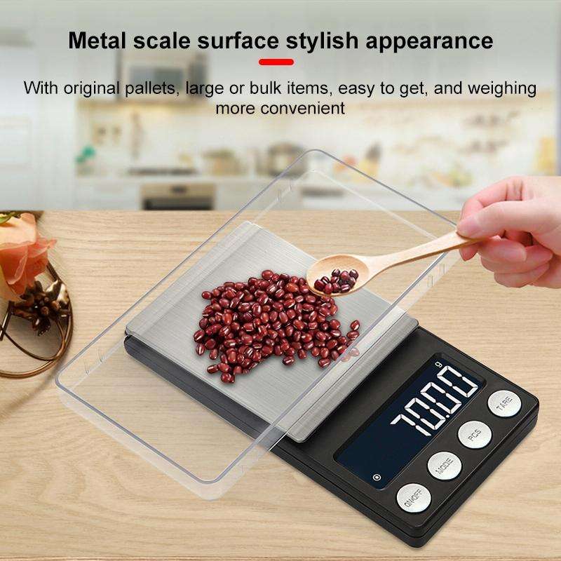 High-Precision Electronic Scale Mini Portable Jewellery Medicine Scale, Style:200g/0.01g