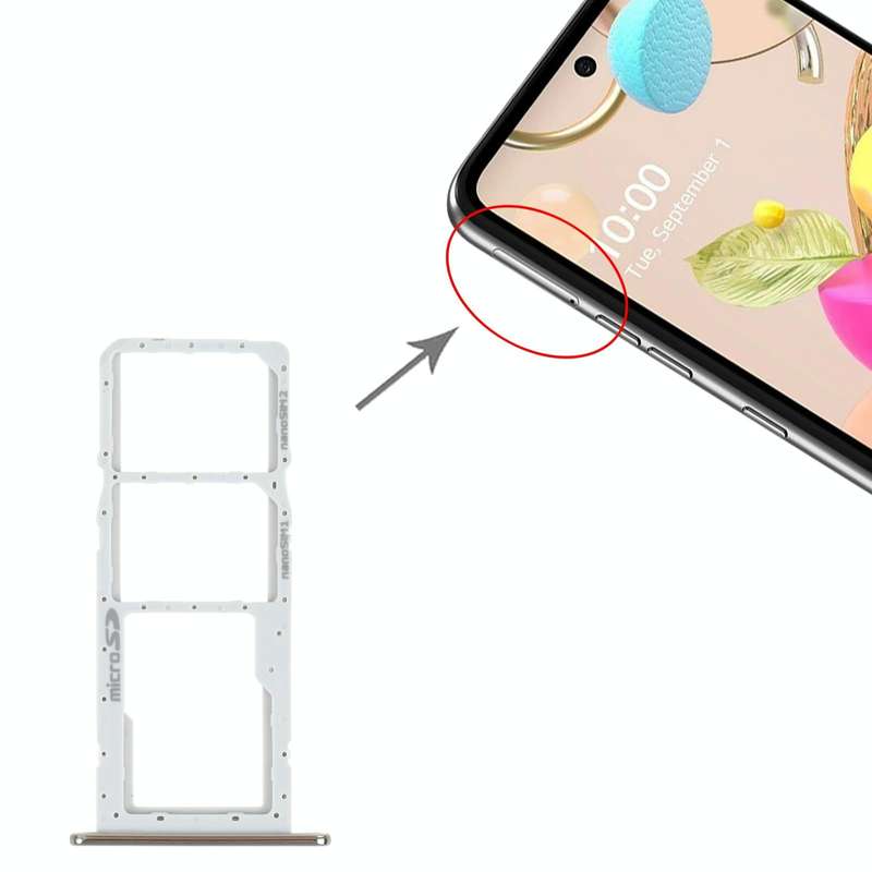SIM Card Tray + SIM Card Tray + Micro SD Card Tray for LG K42 / K52 (Brazil) LMK420 LMK420H LMK42...