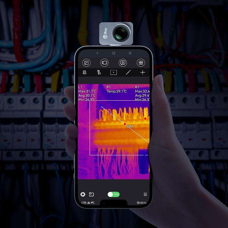 InfiRay P2 Pro Type-C Smartphones Thermal Camera Night Vision Infrared Thermal Imager with Magnet...