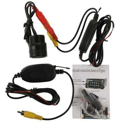2.4G Wireless DVD Car Rear View Night Vision Reversing Backup Camera , Wide viewing angle: 120(WX...