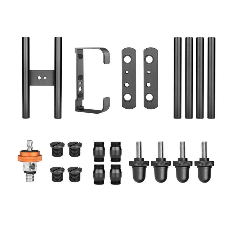 YELANGU YLG0119A 60cm Splicing Slide Rail Track + Trolley Rail Buckle for SLR Cameras / Video Cam...
