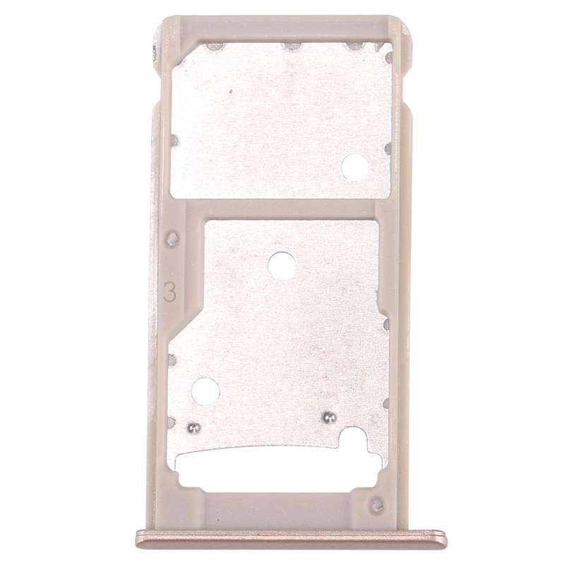 For Huawei Enjoy 7 Plus / Y7 Prime SIM Card Tray & SIM / Micro SD Card Tray(Gold)