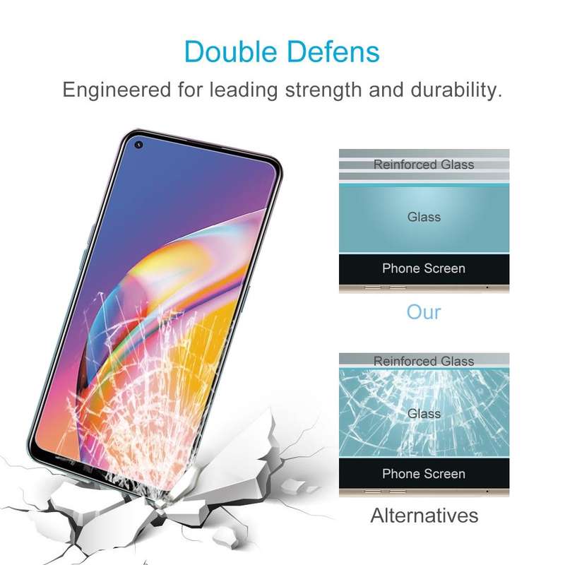 For OPPO A94 5G / 4G 50 PCS 0.26mm 9H 2.5D Tempered Glass Film