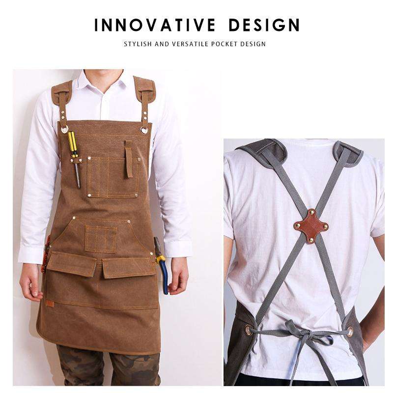 Canvas Apron Barber Roasting Cafe Gardening Woodworking Men And Women Canvas Work Clothes, Specif...
