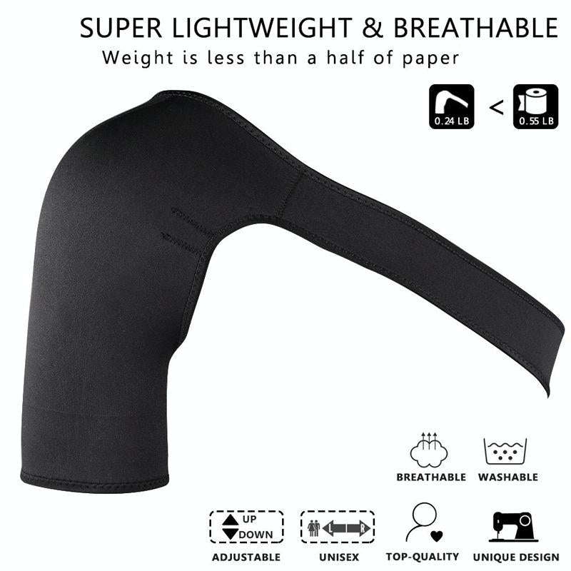 Breathable Adjustable Shoulder Support Brace Unisex Sport Compression Brace Strap Wrap Shoulder B...
