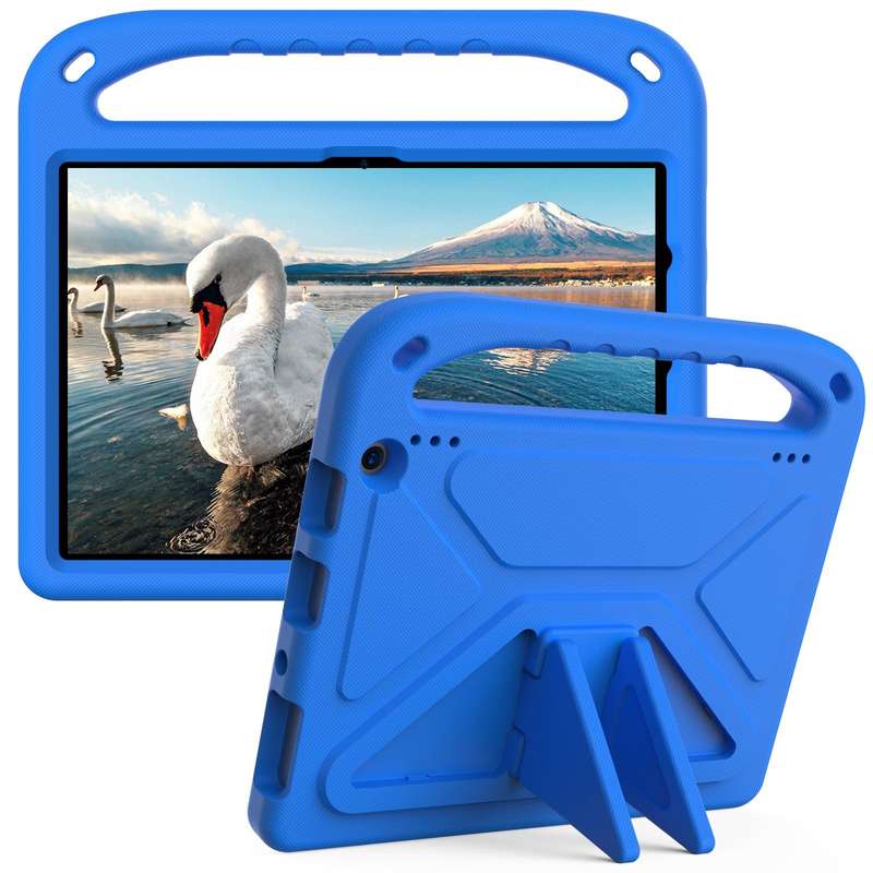 For Amazon Fire HD 10 2021 Handle Portable EVA Shockproof Anti Falling Protective Case with Trian...