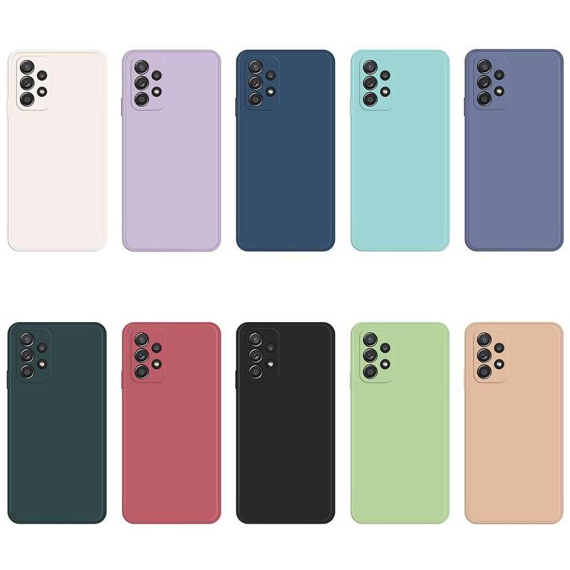 For Samsung Galaxy A52/A52s 5G Imitation Liquid Silicone Phone Case(Black)
