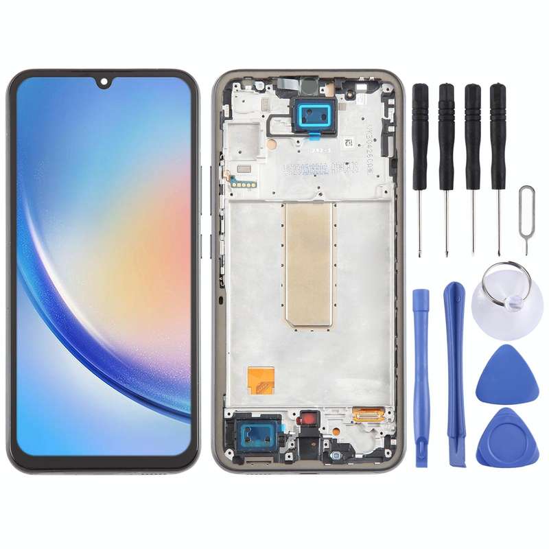 For Samsung Galaxy A34 SM-A346B Incell LCD Screen Digitizer Full Assembly with Frame, Not Support...