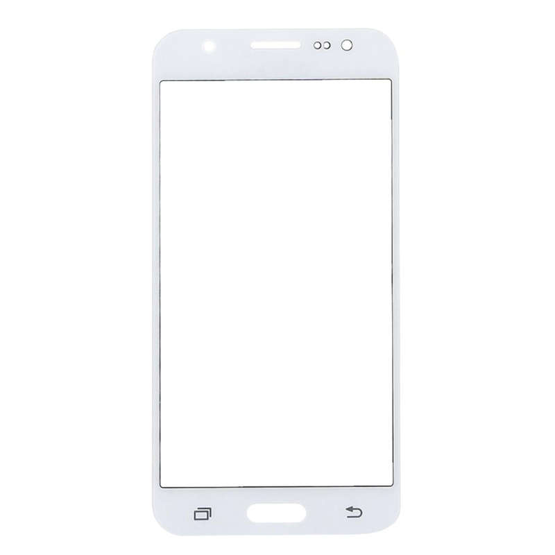 For Galaxy J7 / J700 Front Screen Outer Glass Lens (White)