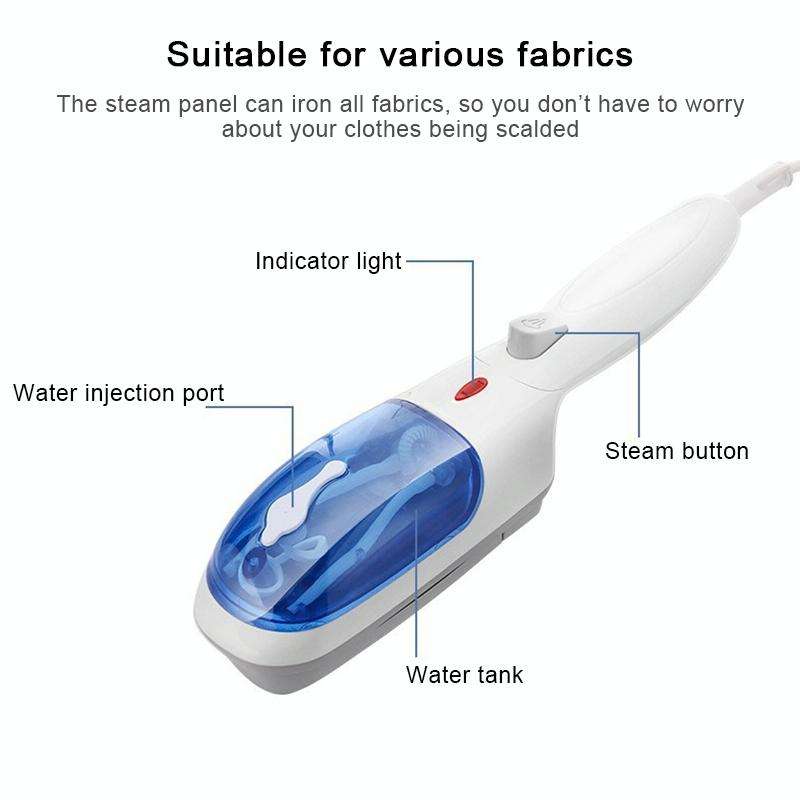 JK-2106 Multi-function Handheld Household Wash Dry-clean Ironing Steam Brush, EU Plug