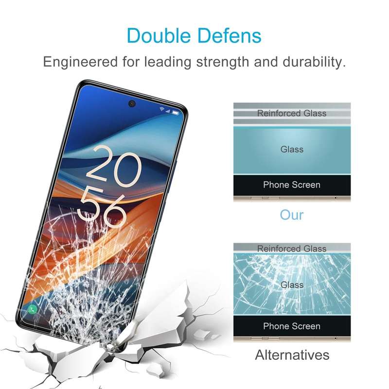 For TCL 50 XL 5G 50pcs 0.26mm 9H 2.5D Tempered Glass Film