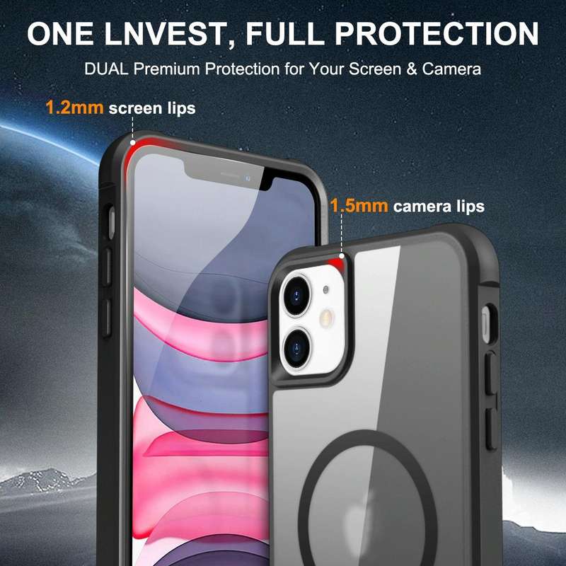 For iPhone 11 MagSafe Magnetic Phone Case(Black)