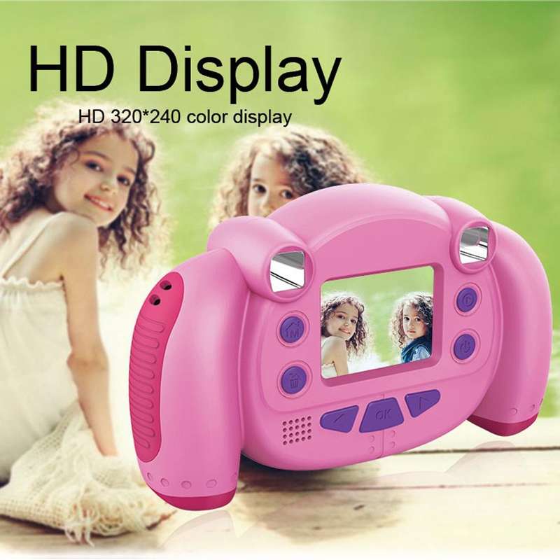 KC501 3 Million Pixels 2.0 inch HD Screen Digital Children Camera (Pink)