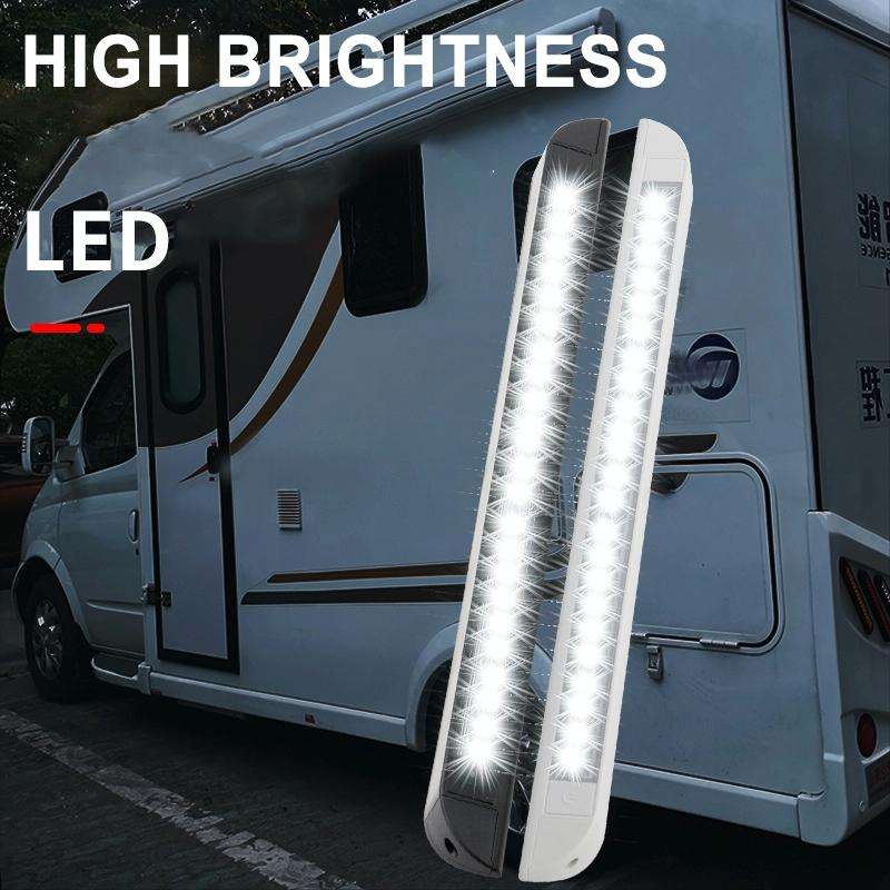 RV / Yacht Awning LED Strip Light DC12-28V with 18 LEDs Lamp Beads (Black)