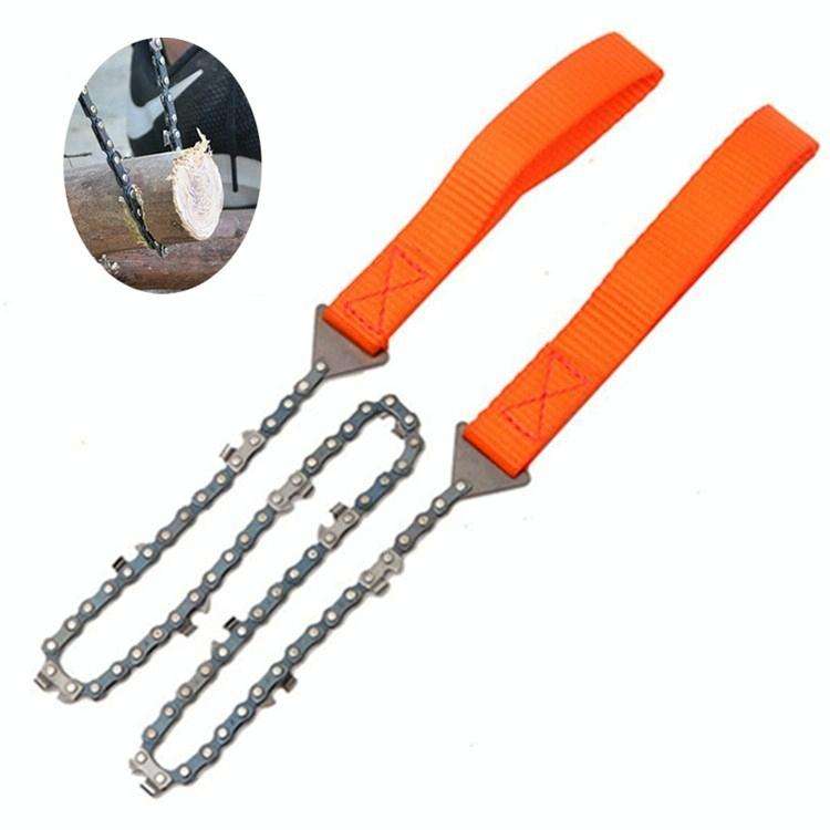 Outdoor Portable Hand-held Wire Saw Field Survival Manganese Steel Chain Saw Multifunctional Logg...