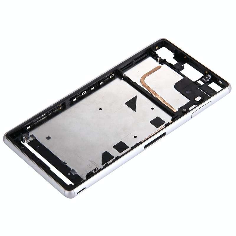 Single SIM Front Housing LCD Frame Bezel for Sony Xperia Z3(White)