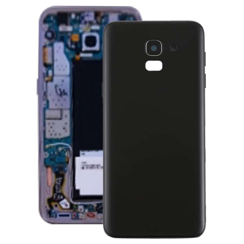 For Galaxy J6 (2018) / J600F/DS, J600G/DS Back Cover with Side Keys & Camera Lens (Black)