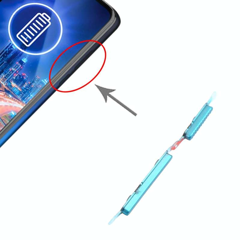 Power Button and Volume Control Button for Motorola Moto G8 Power Lite XT2055-2 (Green)