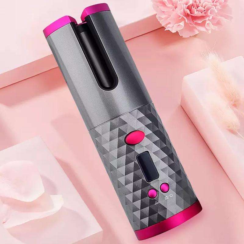 USB Charging Automatic Hair Curler Portable Mini Wireless Multi-function Curling Iron with LCD Di...