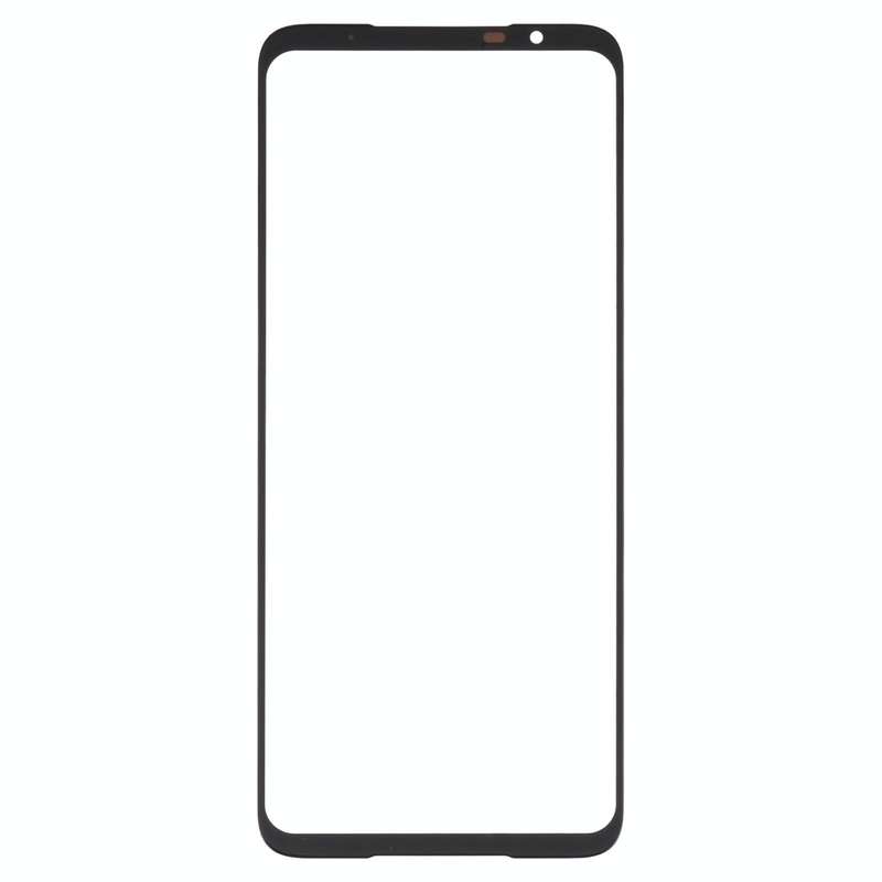 For Asus ROG Phone 6 Pro Front Screen Outer Glass Lens with OCA Optically Clear Adhesive (Black)