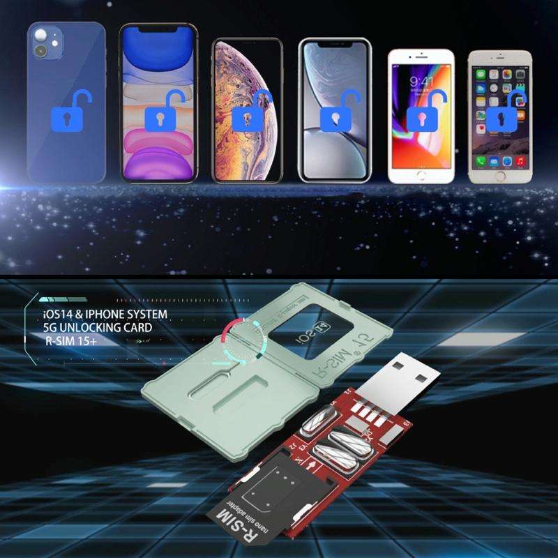R-SIM 15+ Dual CPU Aegis Cloud Upgraded Version iOS 14 System Universal 5G Unlocking Card