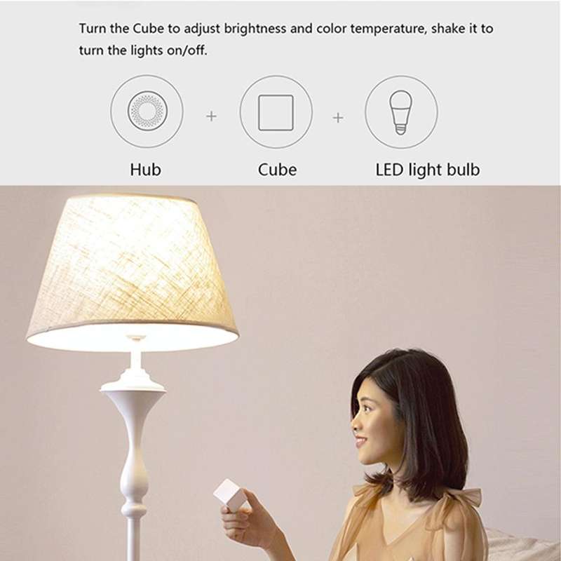Original Xiaomi Youpin Aqara 9W E27 2700K-6500K 806LM LED Light Bulb, HomeKit APP Control(White)