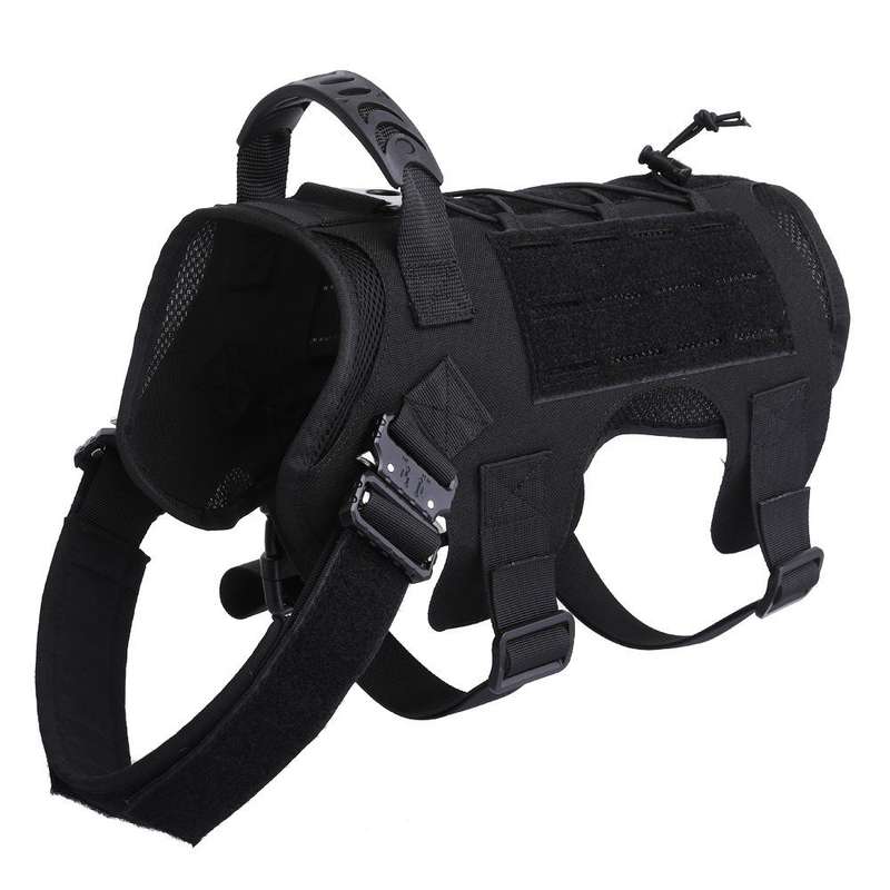 Training Dog Vest Outdoor Equipment Pet Clothes, Size: L(Black)