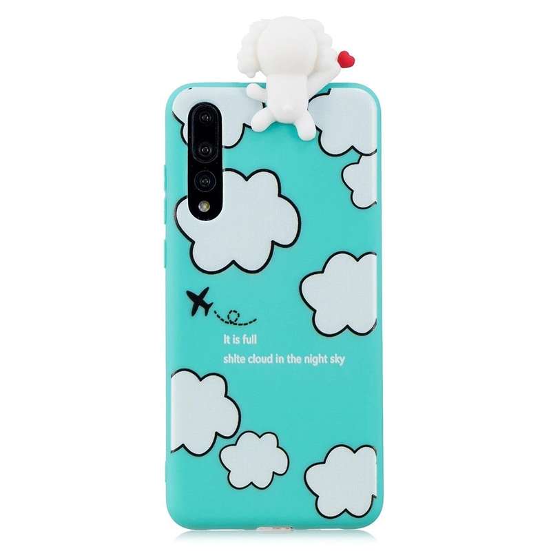 For Huawei P20 Shockproof Cartoon TPU Protective Case(Clouds)