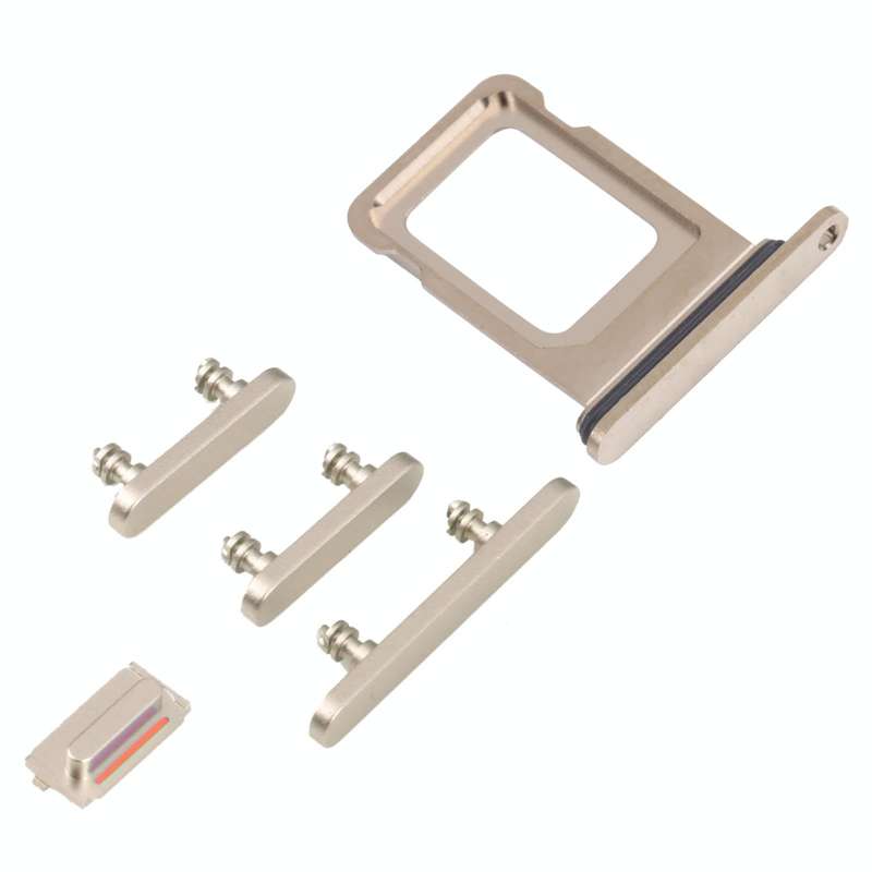 SIM Card Tray + SIM Card Tray + Side Keys for iPhone 14 Pro (Gold)