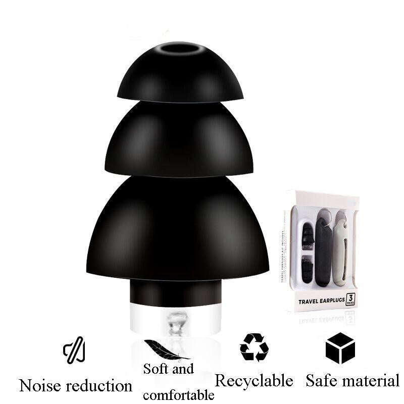 Anti-Noise Sleep Earplugs Silicone Soundproof Earplugs Industrial Noise Cancelling Silent Earplug...