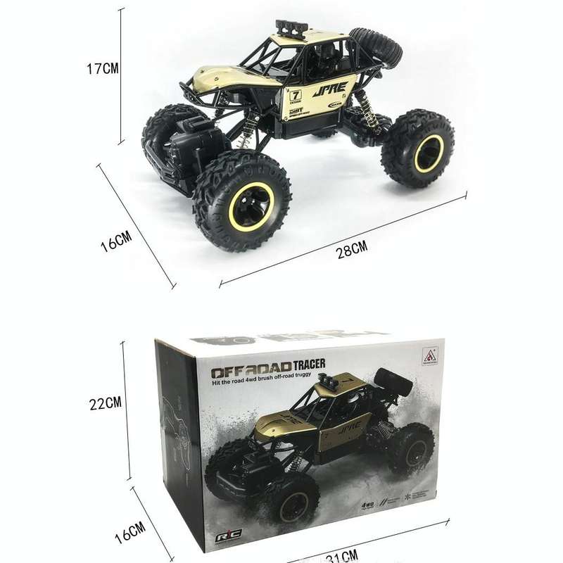 HD6241 1:16 Mountain-climbing Bigfoot Four-wheel Children Remote-controlled Off-road Vehicle Toy(...