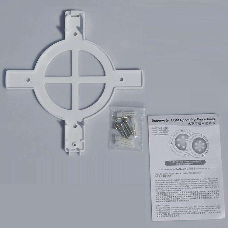 12W ABS Plastic Swimming Pool Wall Lamp Underwater Light(Warm White)