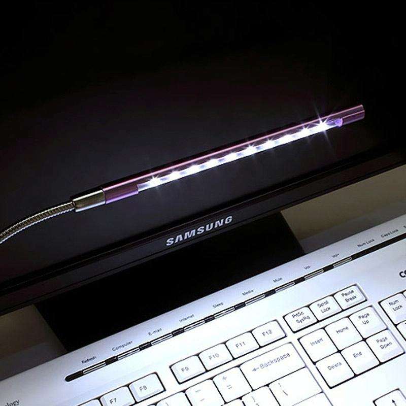 10-LED Portable Ultra Bright USB LED Light(Blue)