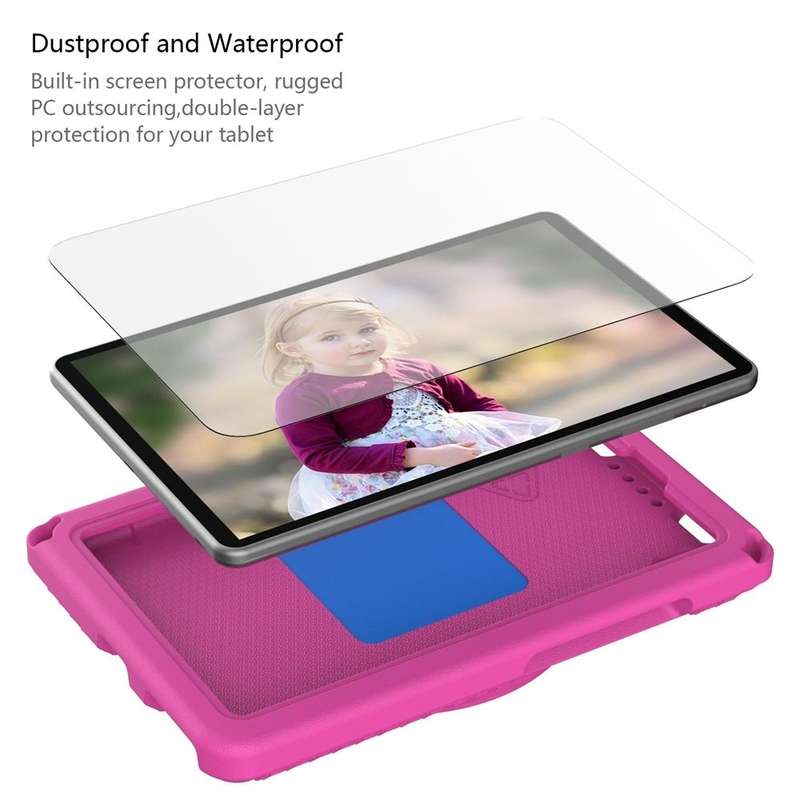 For Lenovo Tab M8 4th Gen EVA + PC Shockproof Tablet Case without Waterproof Frame(Rose Red)