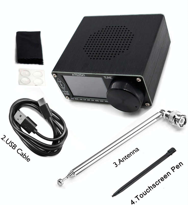 ATS-25X1 Updated Version Si4732 Chip 2.4-Inch Touch Screen All-Band Radio Receiver FM/LW/MW/SSB
