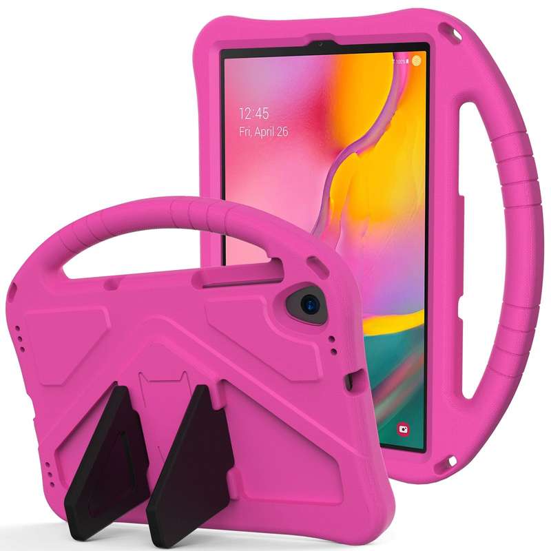 For Samsung Galaxy Tab A 10.1 (2019) T510 EVA Flat Anti Falling Protective Case Shell with Holder...