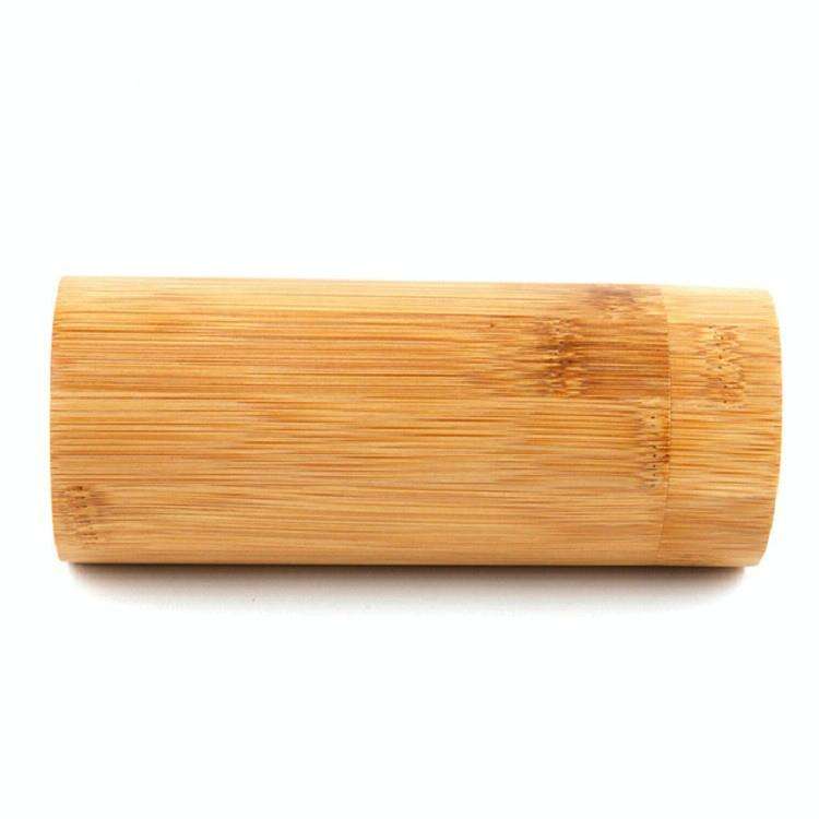 Bamboo Cylinder Glasses Case Bamboo Wooden Sunglasses Case(Primary Color Bamboo)