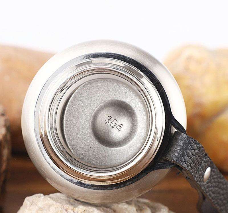 Outdoor Thermos Portable Large Capacity Insulated Cup, Capacity:500ml(Silver)