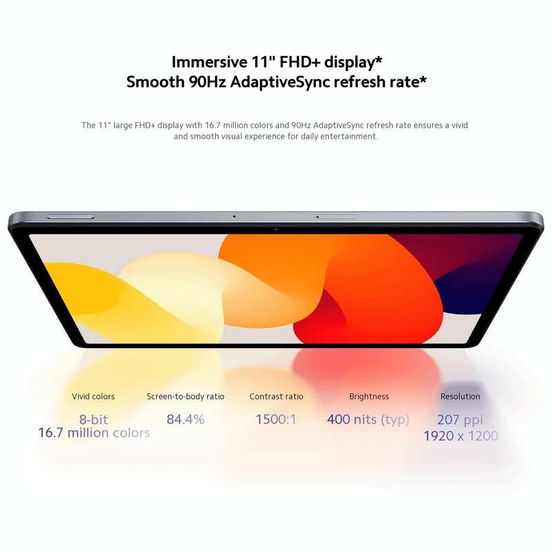 Xiaomi Redmi Pad SE 11 inch, 8GB+128GB, MIUI Pad 14 OS Qualcomm Snapdragon 680 Octa Core, Not Sup...