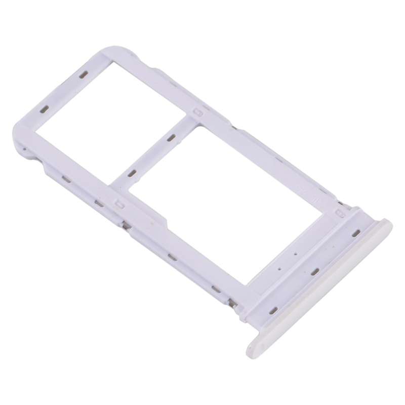 SIM Card Tray + Micro SD Card Tray for Motorola Moto G8 (White)